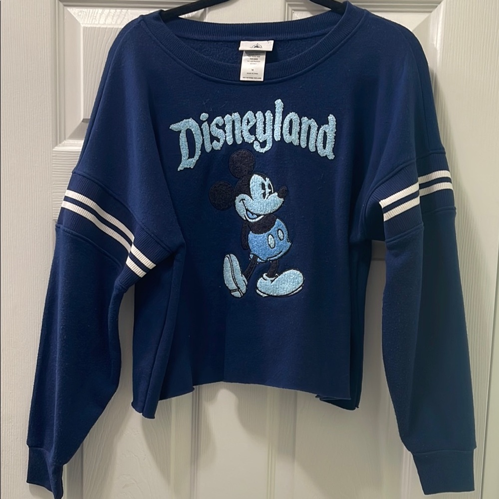 Disney Blue Mickey Mouse Varsity Sweatshirt